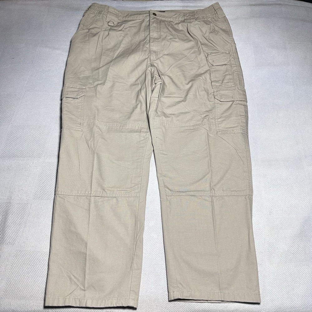 5.11 Tactical Canvas Cargo‎ Pants 44x30 Khaki 7 Pocket Utility Uniform Military